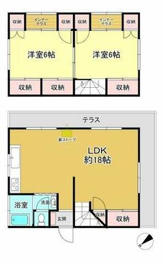 2LDKの間取り
