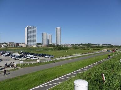 多摩川河川敷