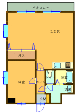 １８帖の１ＬＤＫのお部屋です！