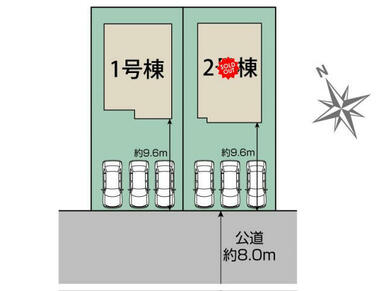 千歳市富丘4丁目2棟 区画図