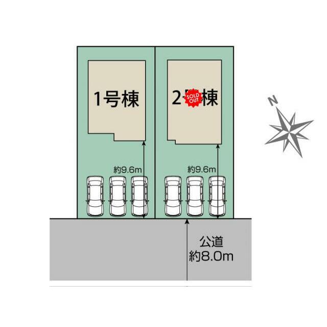 千歳市富丘4丁目2棟 区画図