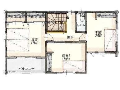 ２階間取り図