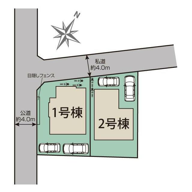 相模原市中央区田名2棟 区画図