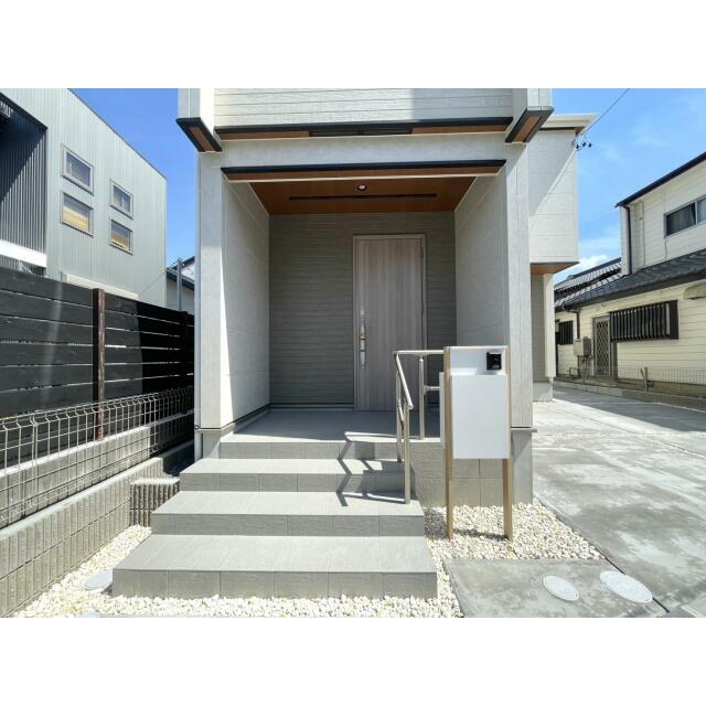 宅配ボックス付き門柱