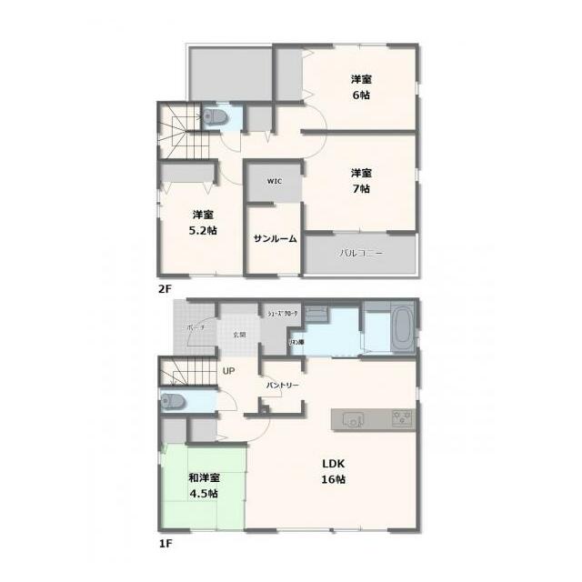 1号棟　4LDK+WIC+パントリー+リネン庫+シューズクローク
