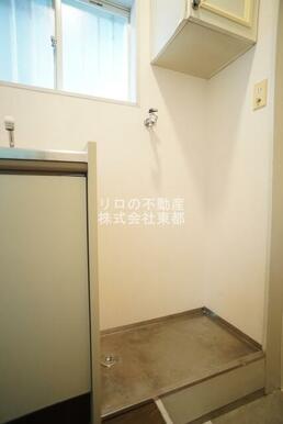 洗濯機置場には防水パンを設置！水漏れも安心です◎