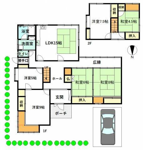 富山市 新根塚町１丁目 西中野駅 2階建 6ldk 富山市の売戸建住宅の物件情報 一戸建て 新築 中古 富山市の中古住宅 不動産は 株 エーピーエス aabc0a8d1d