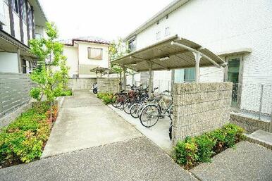 【駐輪場】屋根付き