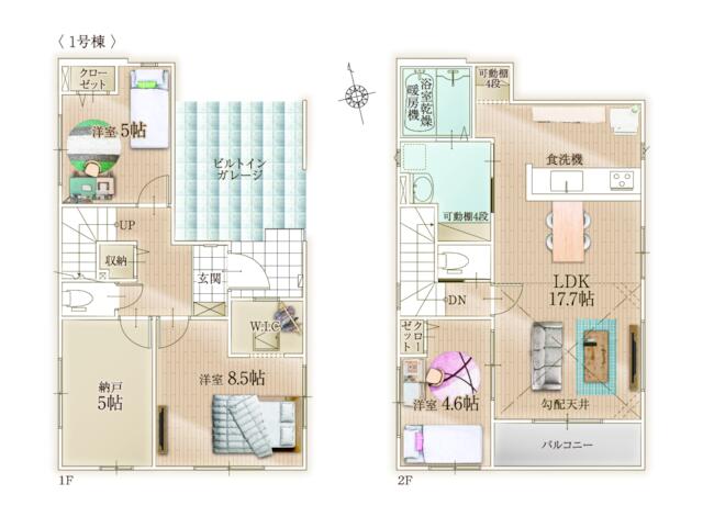 物件画像 福岡市早良区 南庄３丁目 (室見駅) 2階建 3LDK