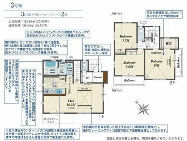 3WICとスキップの構成が分かる間取りです