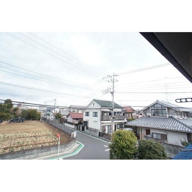 バルコニーからの眺めです♪さえぎるものはありません！