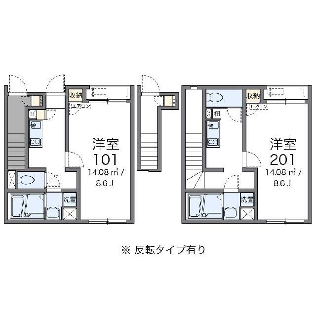 代表的な間取のため実際の間取とは異なる場合があります