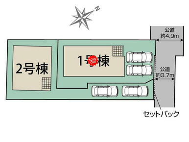 北九州市小倉南区上貫1丁目2棟 区画図
