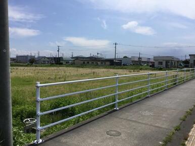 北東側から撮影　現時点ではフェンスがあり、乗り入れできません。