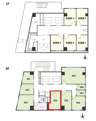 ８階フロア図面