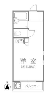 シンプルで使いやすいワンルーム