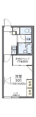 代表的な間取のため実際の間取とは異なる場合があります