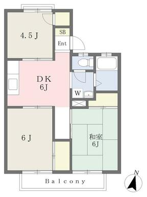 47.86平米　ご夫婦・ファミリーにおすすめの３ＤＫ！