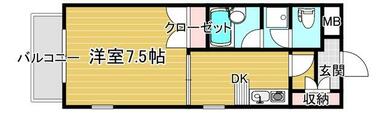 １ＤＫの広いお部屋です♪