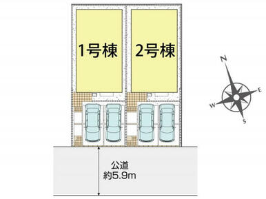 千葉市若葉区千城台東2丁目2棟 区画図