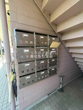 お部屋に直接投函されない集合ポストあります！