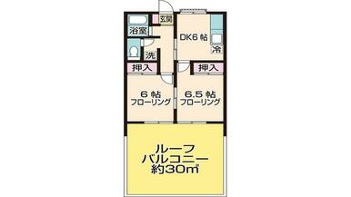 ファミーユ中野２０８号室　間取り図