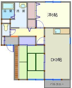 余裕のある空間使いが特徴のセンターイン型の間取り