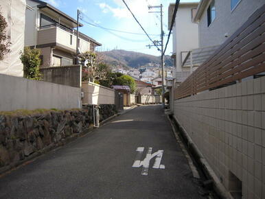 前面道路です。