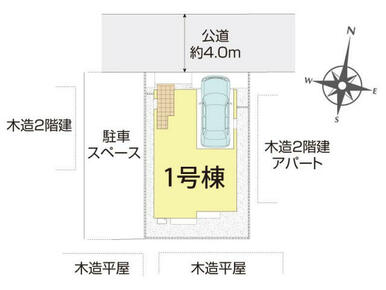 越谷市恩間1棟 区画図