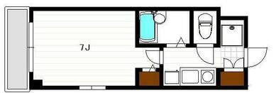 間取り　今回は角部屋になります。