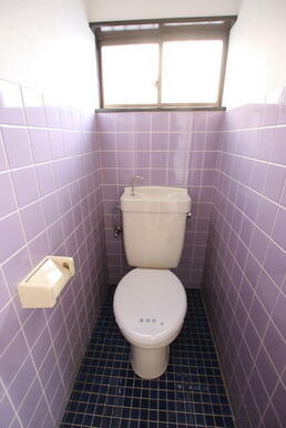 タイル張りのトイレです！