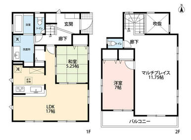 広々とした１７帖のＬＤＫです。