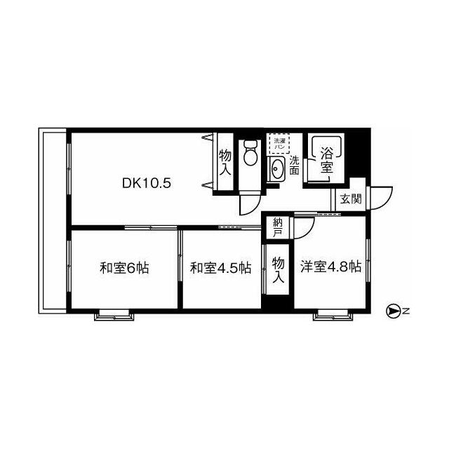 参考（間取り左右反転の場合有）