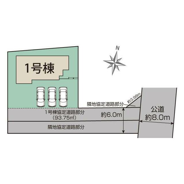 南アルプス市山寺1棟 区画図