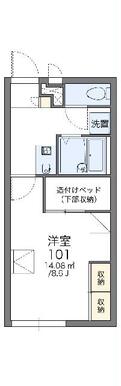 代表的な間取のため実際の間取とは異なる場合があります