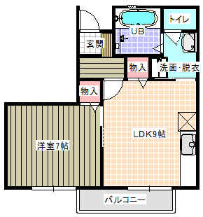 リビング、洋間とも南にあります