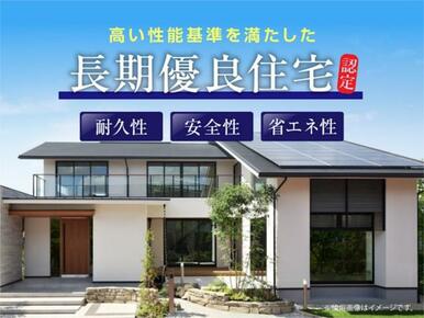 耐久性・省エネ性・安全性・住環境への配慮など、国が定める厳しい基準を満たした高品質住宅です。