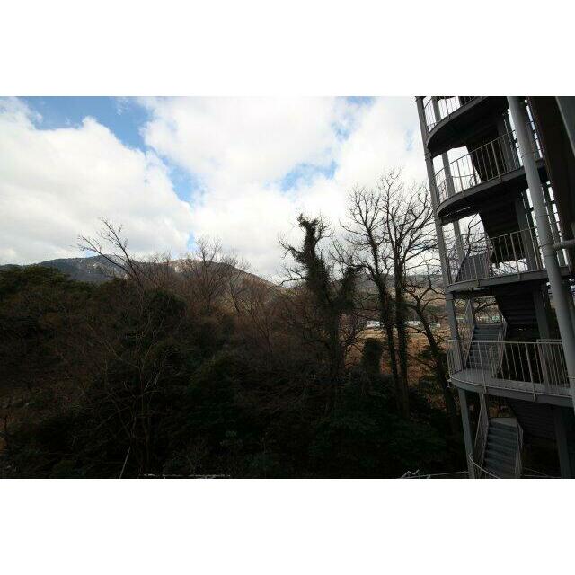 ２階通路側からの眺望
