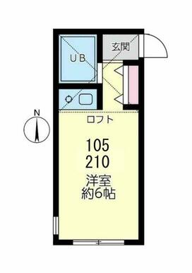 １０５　洋室６帖＋ロフト