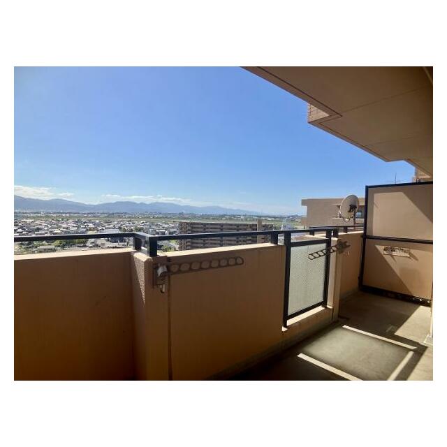 「ベランダ」　見晴らしの良い最上階です