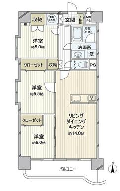 明るい南西角住戸！リノベーション済みですぐに新生活をスタートできます♪