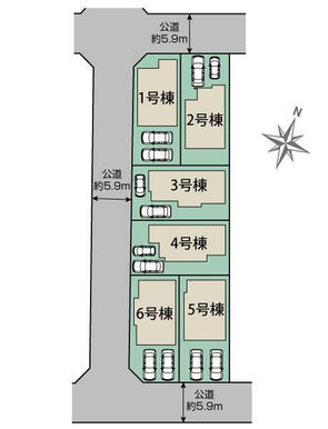 藤沢市石川4丁目6棟 区画図