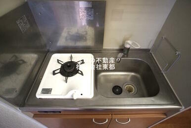1口ガスコンロ設置済！お引越し後すぐにお料理できます☆
