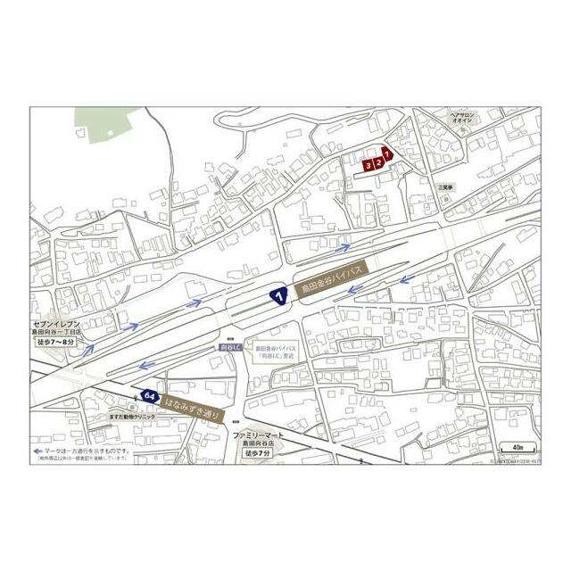 現地周辺案内図