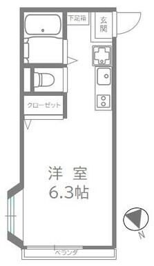 シンプルで使いやすいワンルーム