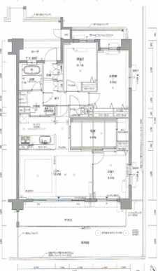 改修前間取図