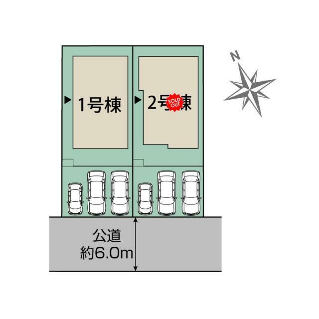 習志野市袖ケ浦4丁目2棟 区画図