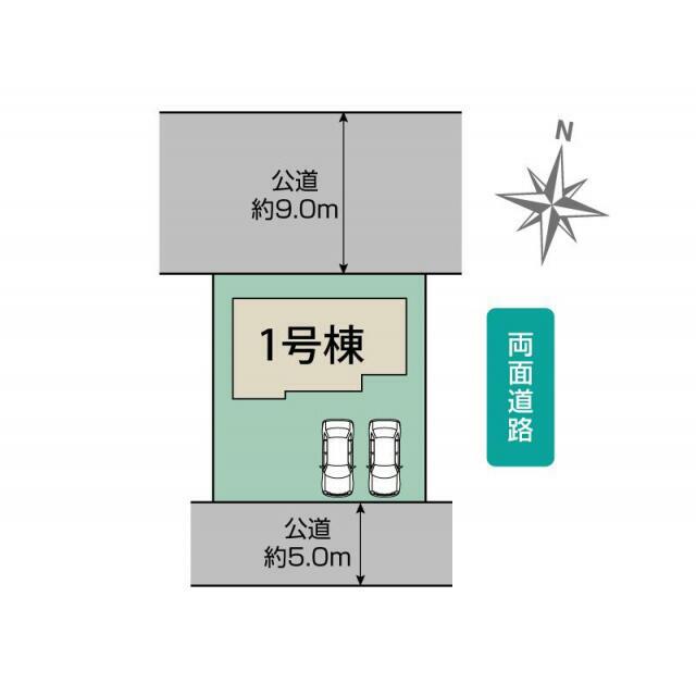 鳩山町松ヶ丘1丁目1棟　区画図