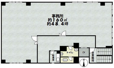 ４階ワンフロア募集！　３階は２分割の内１部屋募集中！