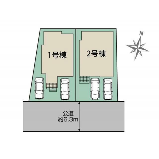 北九州市門司区藤松2丁目2棟区画図